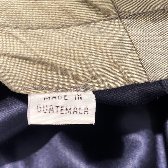 London Fog Mens Trench Coat Army Green Belt Zip Out Fleece Lining Vintage 44 Reg - Picture 11 of 12